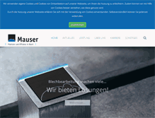 Tablet Screenshot of mauser-blechtechnik.de